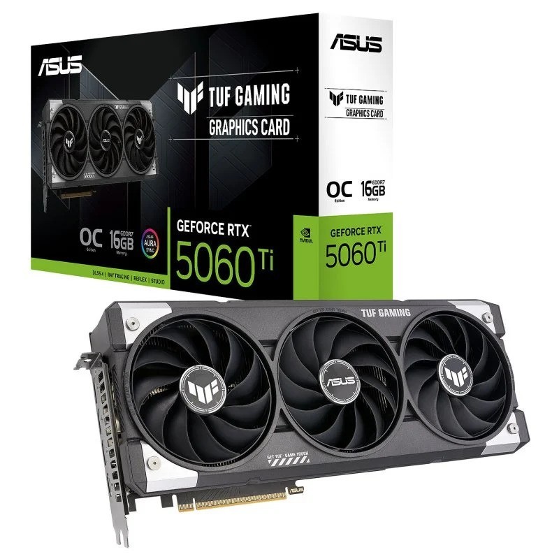 TARJETA DE VIDEO ASUS TUF GAMING NVIDIA RTX5060TI 16GB OC GDRR7 PCIE 5.0