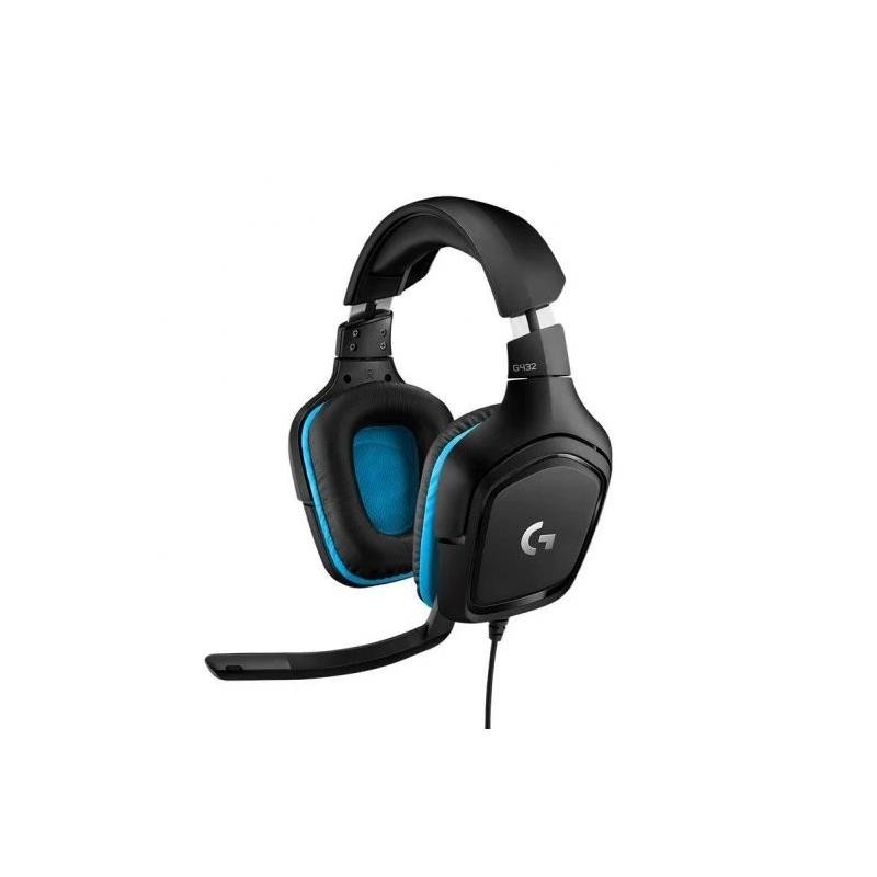 AURICULARES + MICROFONO LOGITECH GAMING G432 USB DTS 7.1 BLACK/BLUE