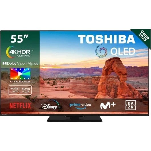 TELEVISOR TOSHIBA 55 QV34 QLED UHD 4K USB SMART TV VIDAA WIFI BLUETOOTH